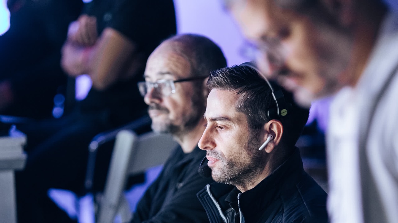 The Backlight live gallery running the Exness Week hybrid broadcast between Cyprus and Kuala Lumpur